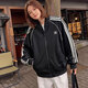 阿迪达斯 （adidas）外套女春季美式运动服复古夹克IM4545 IR9863 XS 100-130斤
