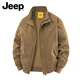 Jeep (JEEP) American genuine high-end pure cotton work jacket top men's spring and autumn American handsome heavyweight flight jacket autumn and winter black regular shopping mall same style XL