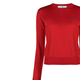 Vivienne Westwood SS23 Saturn bestickter runder Nackenpullover Pullover für Frauen rot rot xxs