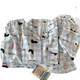 Jingpufei Sommer niedlicher Hund Baumwolle Gaze Home Clothing Drei-teilige Yunduo Cotton-J9901# Paradise Welpe Drei-teilige Set M [Vorschlag 75-100Jin [Jin ist gleich 0,5 kg]]