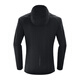 Kailas Sport Outdoor Mountain Climbing Brand Logo Atmungsaktives warmes winddichtes Kapuzen mit halb offener Brust Fleece Jacke Xuanqing Black M.