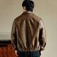 Kaduton 8XL leather jacket men's 2025 new autumn lapel casual retro motorcycle trend handsome PU leather jacket brown L