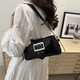 Shoulder bag 2025 spring and summer new style fashionable high-value armpit bag temperament small square bag 6247 black