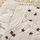Baby blanket newborn pure cotton type A double-sided bean fleece cartoon multifunctional small blanket kindergarten quilt multifunctional beanie comfort blanket - full of love 100*110cm