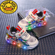 
G.DUCKKIDS little yellow duck 1-15 year old children's hollow breathable mesh shoes for children's lighting sneakers for children's new summer Ultraman shoes Blue single net [summer style] A829 28 Inner length 17.5cm