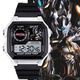 Ultraman SHF Electronic Watch Sports Digital Watch Модель ученика средней школы с будильником [Стильный серебряный черный] -d5155 Электронные часы [Импортированное движение + сверхпрофильное резервное значение] Подарочная коробка]