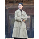 
German quality Zen clothing cotton linen cotton clothing for women in winter Buddhist Zen women's clothing for lay Buddhist clothing for women Chinese cotton jacket mid-length robe Tea brown (ticket dye) cotton coat + bronze black plus velvet pants 6191# All size