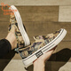 
Oriental camel laceless canvas shoes men's shoes for summer breathable casual flat shoes lazy one foot cloth shoes sports trendy shoes men Lan Zi 43