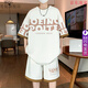
MDNG teenager sports men's shorts suit men's fashion trendy brand cool and handsome summer outfit 9928 beige L about 110-125 Jin [Jin equals 0.5 kg] can be worn
