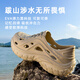 LURAD涉水洞洞鞋男夏季溯溪鞋软底沙滩外穿运动凉鞋 卡其 42.5(265mm)