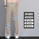 
Charlotte Men's Summer Cropped Pants Slim Ice Silk Thin Small-Feed Pants Men's 2025 Summer New Straight-Line Casual Pants 9905 Black 29