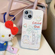 圣图朗卡通彩绘线条椰树小熊适用于苹果15promax手机壳新款iphone16情侣14pro防摔13吐司咖啡全包保护套 椰树插画小熊 iPhone 13