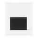 Versace (VERSACE) men's cow leather three-fold wallet, coin pocket multi-card design, fashionable and practical, black, single-size