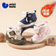 Minibala (minibala) plus velvet to keep warm in winter Bear 25 years new baby toddler shoes girls cotton boots mid-top boys cotton shoes