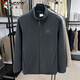 Woodpecker (TUCANO) coat men's autumn and winter cardigan stand collar polar fleece sweatshirt men's casual loose fleece men's medium gray XL