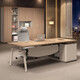 Boss desk and chair combination simple modern single table office furniture table executive desk supervisor manager table 1.6 meters boss table (long cabinet version)