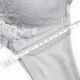 Xia wa.zhi. Mostrando ropa interior sexy para mujeres con ajuste de seno pequeño taza de soporte suave cómodo soporte superior sujetador gris m 75a_thick cup_3.5c