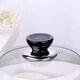 Xuanxue stainless steel visual pot lid household 34cm large pot lid tempered glass pot lid steamer lid wok pot lid heightening 34cm pot lid suitable for inner diameter 32-33cm
