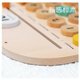 Shantoulin Village Kinder kreative magnetische hölzerne wandhingende Kalender digitale kognitive Brett Puzzle Dekorative Kunstwerke Frühaufklärung Spielzeug Kinder Spaß kognitiver Kalender Vollbucht