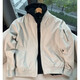 Pushui Fangfang Digada couple jacket men's spring and autumn baseball uniform flight jacket ma1Vintage LTT--7374 gray M