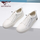 
Seven Wolves Classic Board Shoes Men's Summer Men's Shoes 2025 New Casual Shoes Men's Versatile Sports Breathable Light Luxury Small White Shoes Men's White 9871 38