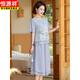 Hengyuanxiang Mama m ma Sommeranzug Set 2025 Neue große Größe mittleren und älteren Frauen Kurzschläuche oberste und modische Chiffon-T-Shirt 826 Red (Set) XL Empfohlen 95-110jin [Jin gleich 0,5 kg]
