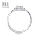 Chow Sang Sang Pt950 colorful platinum ring platinum open ring for women 70648R priced at 2.16 grams (including labor cost 300 yuan)