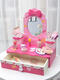 Wooden simulated children's dressing table house toy makeup table 3-4-5th birthday gift girl accessories box Makeup + hairdressing table