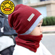 G.Duckkids Juego de bufanda de sombrero infantil Set primavera, otoño e invierno mediano y grande Bolso para niños sombrero de cabello para pilotes de algodón puro y niña traje de color rosa puro recomendado de 3 años a 12 años (elasticidad grande) x talla individual