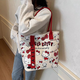 
kt commuting bag canvas bag women's large capacity KT cat yKi tote bag Hello cute bag student one-shoulder carry pink