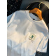 Airmiuu Summer Ins Trendy Brand Camiseta Hombres de espuma fina suelta Camiseta casual impresa versátil Versátil cuello redondo de cuello redonda media blanca [Versión ligeramente suelta y cómoda] [ZJ1098 White (Embalaje de la caja de regalo) M adecuado para 95-110Jin [Jin equivale a 0.5 kg]