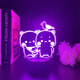 Ayub one and two bus around night lights one and two bus emoticons couples cute card atmosphere lights 3894 one and two bus single-person photo model (rechargeable model) 7 color Bluetooth speaker