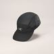 ARC'TERYX始祖鸟 AERIOS 5 PANEL CAP 男女同款 弯檐帽 黑色/极地白 L-XL
