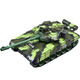 Manquxia Large Fernbedienungskontroll-Tank-Auto-Crawler-Kinder-Ladung Offroad Tiger Panzerfahrzeugmodell Geschenk 7t90 Camouflage Green [Mobile Fernbedienung + Handle]