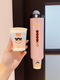 Yusenyi Disposable Storage Rack Paper Cup Holder Dustproof Cup Holder Household Cup Wall-mounted Punch-Free Suction Cup Large Capacity Pink Cup Taker Food Grade PET (High Quality Quick Delivery)