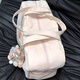 
Travel bag for women, large capacity luggage bag storage bag for short distance handbag, high appearance, portable bag for delivery, pink [double insert bag on the front side] no pendant 16L [can be boarded for free]