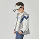 Duoduojia [Geometrische drei Symbole] Jungen Sommerleichter Jacke Kinder im Freien mit Kapuze mit Kapuze Kleidung Kleidung für Kinder Kleidung Mücken Anti-Luft-Konditionierung Hemd