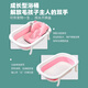 Special bathtub for pet puppies, lying cushion, suspension pad, anti-choking Bichon Teddy bathtub, folding small dog bath mat + bath brush