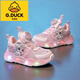
G.DUCKKIDS little yellow duck girls sports shoes 2025 new spring and summer casual versatile luminous sports pony lily mesh shoes B689 purple single net 28 inner length about 17.2CM