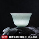 Jingdezhen (jdz) Ceramic Covered Bowl Yingqing Sculpture Household Sancai Covered Bowl Chinese Kung Fu Tea Set High-Looking Tea Bowl High-End Gift