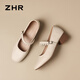 Zhr Mary Jane Zapatos para mujeres en verano Heel grueso