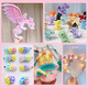 He Jiagong Macaron root twist stick bouquet handmade DIY material bag thickened encrypted colored hair strips children's hairband brand new flower upgrade 682-piece set + free suitcase