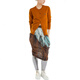 
Vivienne Westwood solid color single-breasted long-sleeved sweater for women brown brown XS