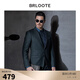 Brloote/Barout men's suit tops Business casual wool floral suit jacket Autumn clothing Dark green 170/92A