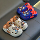 Nezha Kinderhochschuhe für Jungen und Mädchen im Sommer Dicker Sportarten Kleidung Strand gegen Schlitten-Kee-resistente mittelgroße Kindersandalen Khaki 36-37 Größe [innere Länge 22 cm]