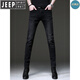 Jeep Spirit Jeep High-End-Sommer Neue Retro Black Jeans Männer koreanische Stil Slim Elastic Legs Hosen Casual Hosen Männer 1048 Black 34