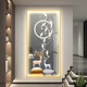 Light luxury LED lights entrance door decoration paintings simple modern hanging paintings mural corridor corridor feel atmospheric KX-3271 60*120 Light luxury gold border ordinary style 35mm
