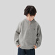 Zuoxi Boys' Sweater Half Zipper Autumn and Winter Clothes 2025 New Children's Sweater Boys Top Trendy Red 150
