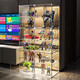 He Jiagong figure display cabinet Lego building blocks transparent storage box household imitation acrylic toy dust-proof model display rack A 1 column 4 layers