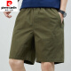 Pierre Cardin Summer del algodón delgado de algodón puro de algodón medio grande Tendencia de azul oscuro suelto tendencia de azul oscuro de 5 minutos Atra de cinco puntos Shorts de productos nuevos 9224 gris claro M Recomendado 90-120Jin [Jin iguala 0.5 kg]